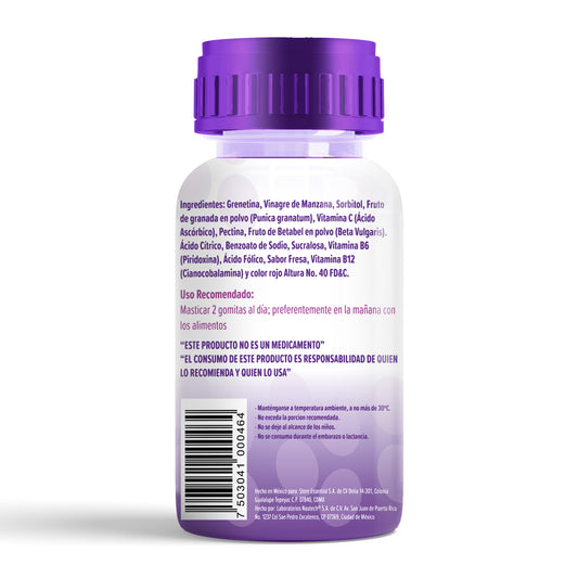 Gomitas Vinagre de Manzana con Omega 3 y Vitaminas Sabor Fresa 242 gr