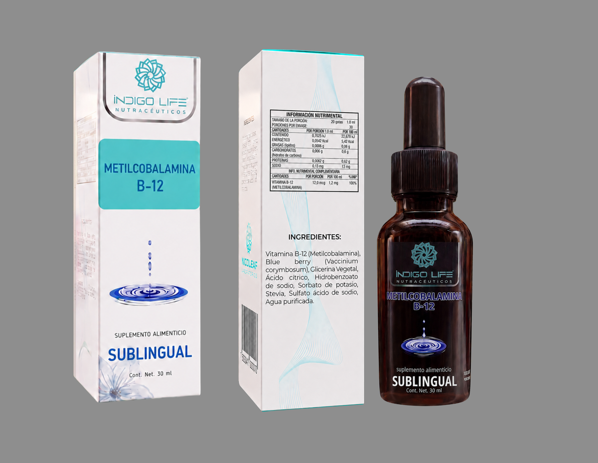 Vitamina B12 Metilcobalamina Ionizada Sublingual 30ml