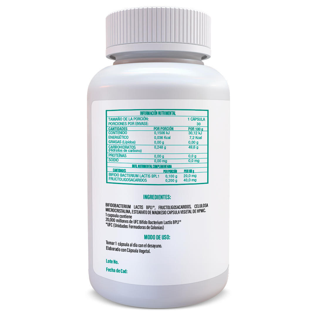 SMB XR SIMBIOTICOS PROBIOTICOS Y PREBIOTICOS 30 CAPS VEGANAS DE 500 MG
