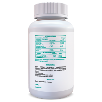 SMB MULTI  FR SIMBIOTICOS PROBIOTICOS Y PREBIOTICOS 30 CAPS VEGANAS DE 500 MG