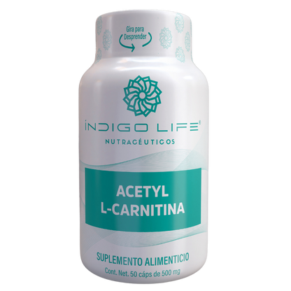 Acetyl L-Carnitina 50 Cápsulas Veganas de 500 mg