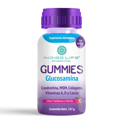 Gomitas de Glucosamina, Condroitina, MSM, Colágeno, Vitaminas A, D y Calcio 242 gr