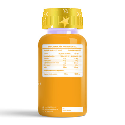 Gomitas para Niños Probióticos Bifidobacterium Lactis Sabor Fresa y Piña 242 gr