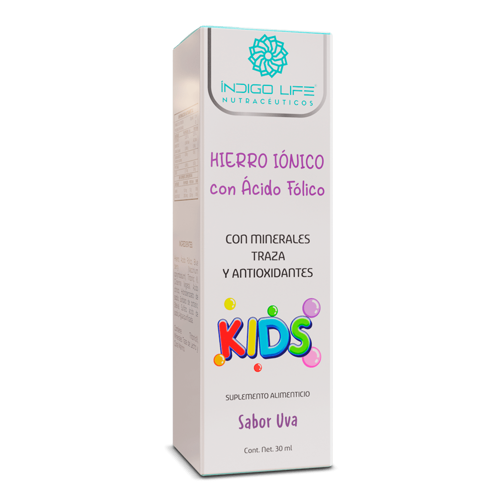 Hierro Ionizado, Ácido fólico Kids 30 ml
