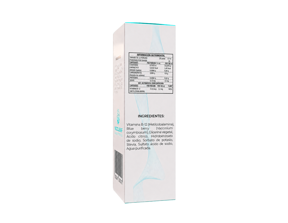 Vitamina B12 Metilcobalamina Ionizada Sublingual 30ml
