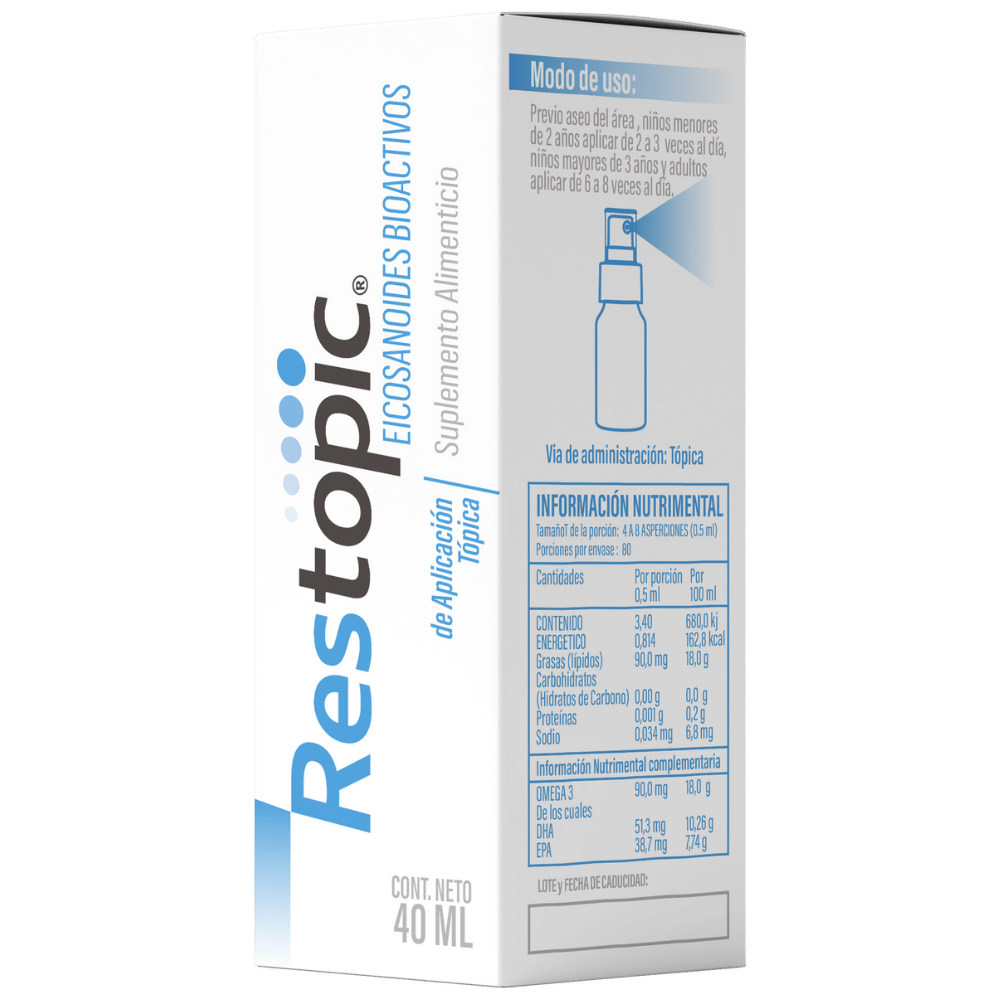 Restopic Eicosanoides Bioactivos de Omega 3 Liposomal 40 ml