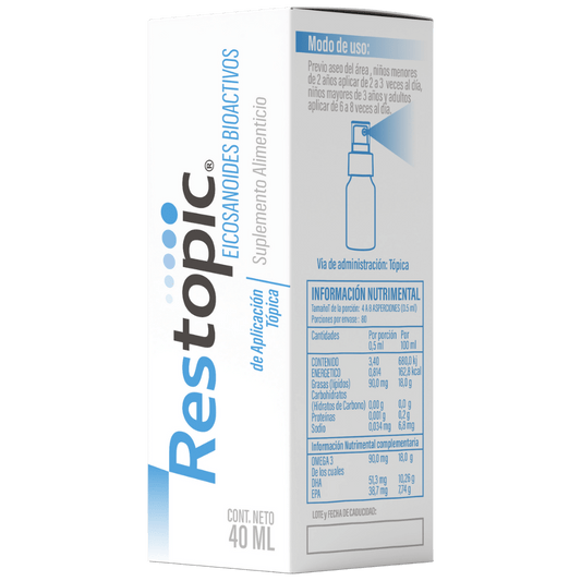 Restopic Eicosanoides Bioactivos de Omega 3 Liposomal 40 ml