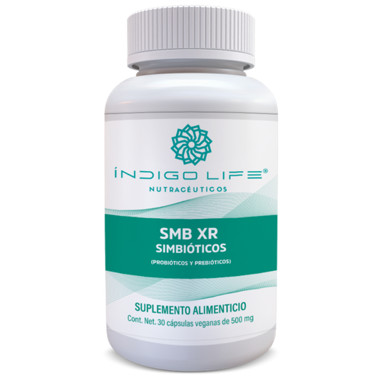 SMB XR SIMBIOTICOS PROBIOTICOS Y PREBIOTICOS 30 CAPS VEGANAS DE 500 MG