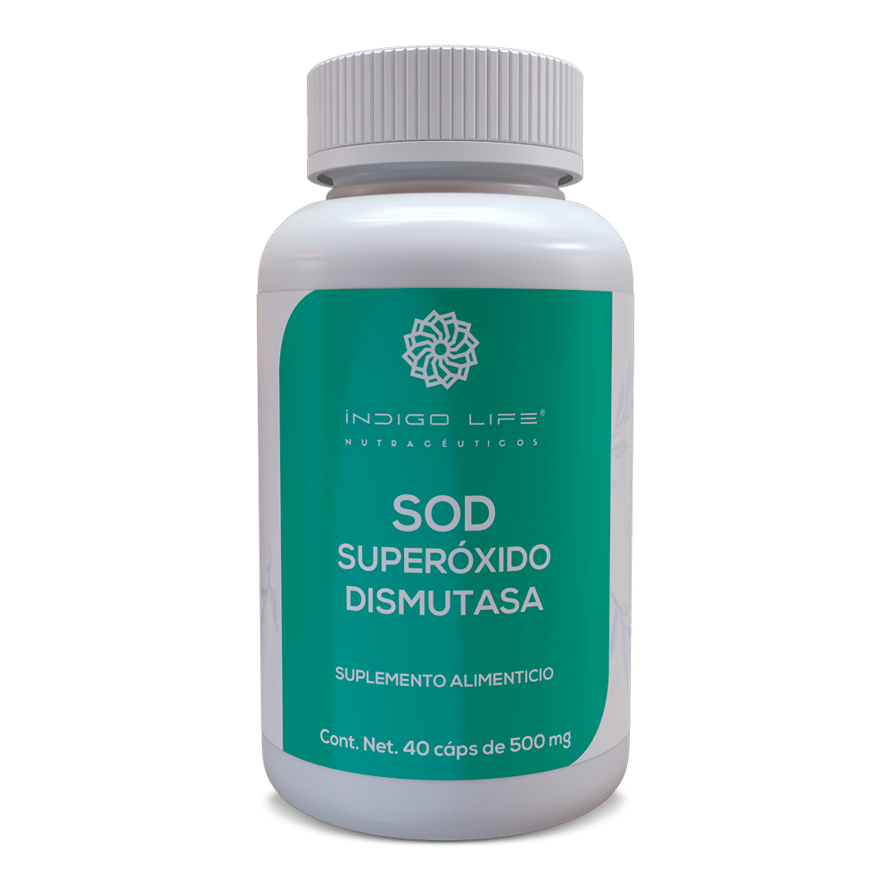 SOD Super Óxido Dismutasa 40 Cápsulas Veganas de 500 mg