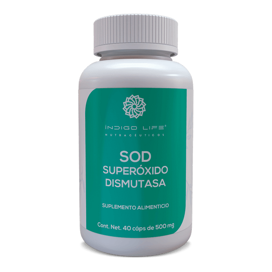SOD Super Óxido Dismutasa 40 Cápsulas Veganas de 500 mg