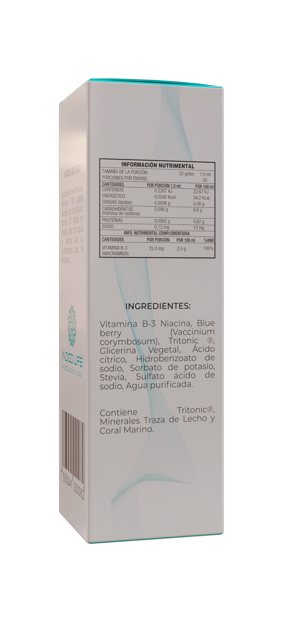 Vitamina B-3 Ionizada (Niacinamida) 30 ml