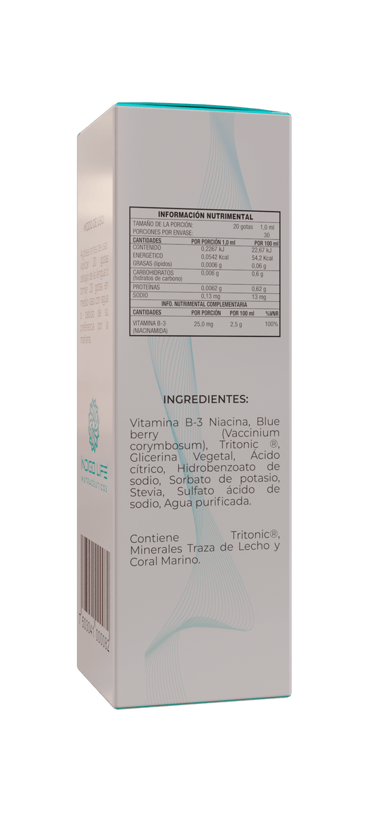 Vitamina B-3 Ionizada (Niacinamida) 30 ml