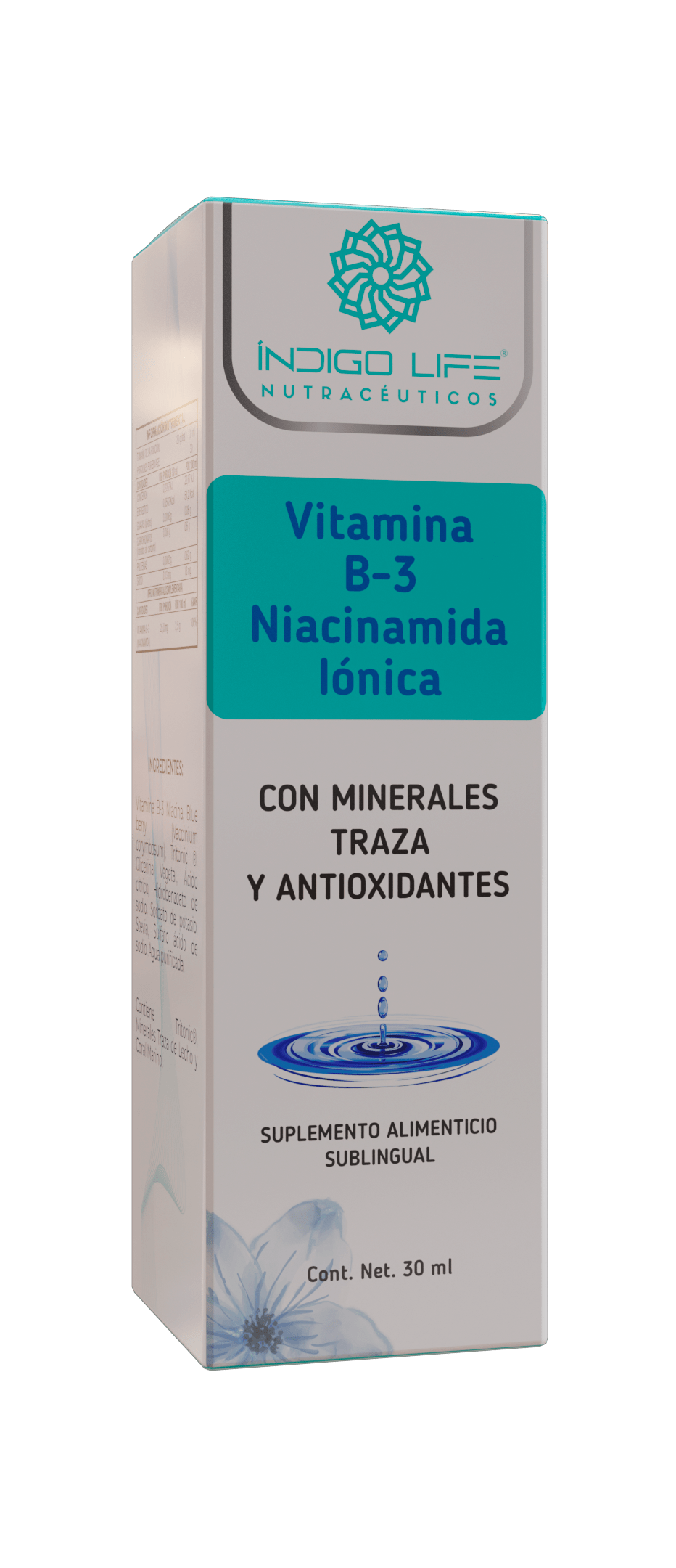 Vitamina B-3 Ionizada (Niacinamida) 30 ml