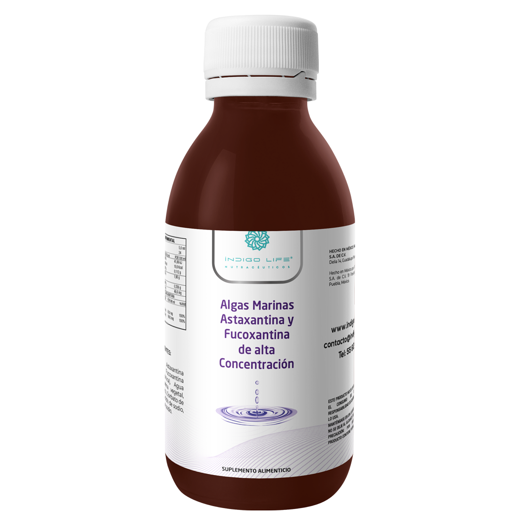 Algas Marinas Astaxantina y Fucoxantina de Alta Concentración 120 ml