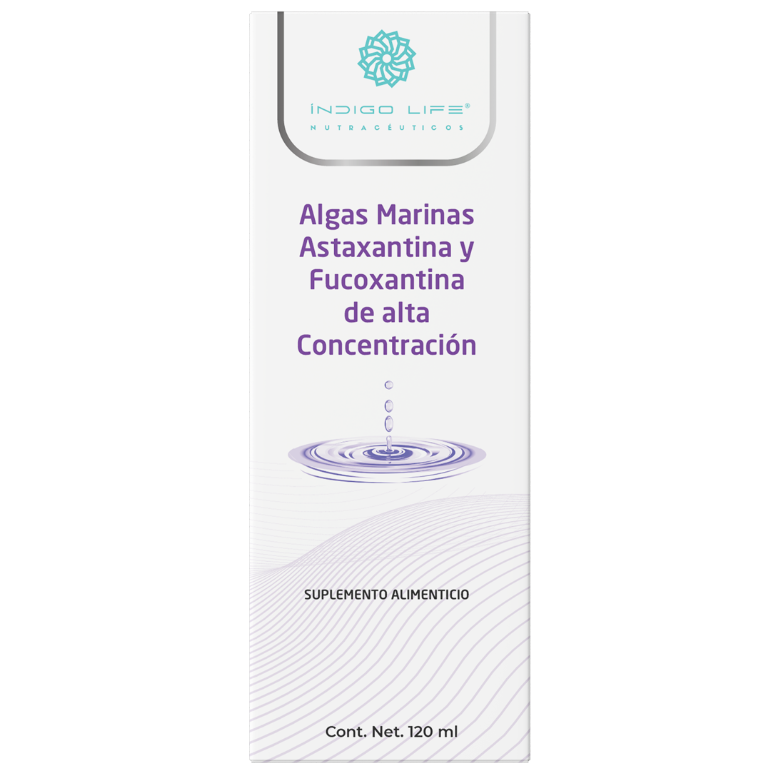 Algas Marinas Astaxantina y Fucoxantina de Alta Concentración 120 ml