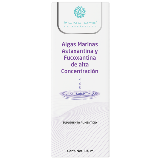 Algas Marinas Astaxantina y Fucoxantina de Alta Concentración 120 ml