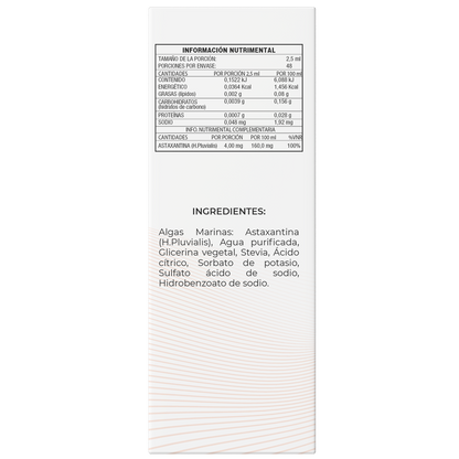 Algas Marinas Astaxantina de Alta Concentración 120 ml