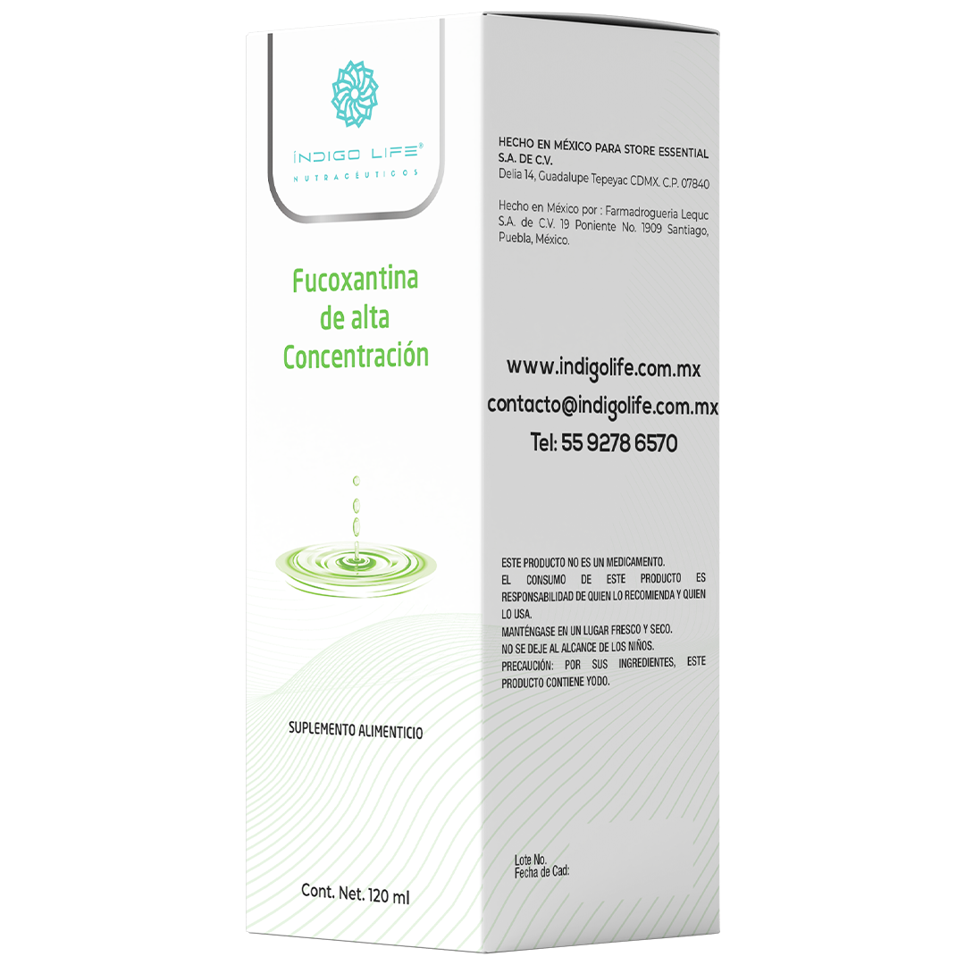 Algas Marinas Fucoxantina de Alta Concentración 120 ml