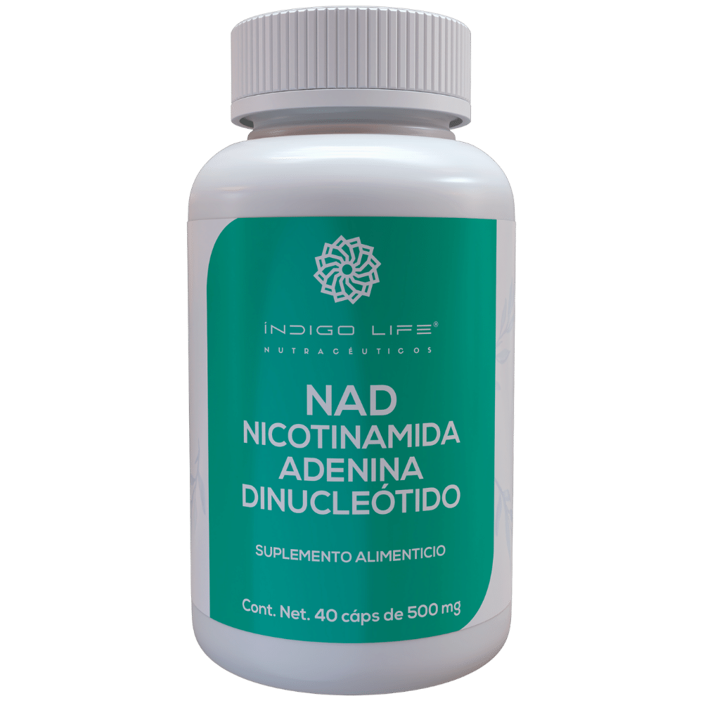 NAD Nicotinamida Adenina Dinucleotido 40 Cápsulas Veganas de 500 mg Indigo Life